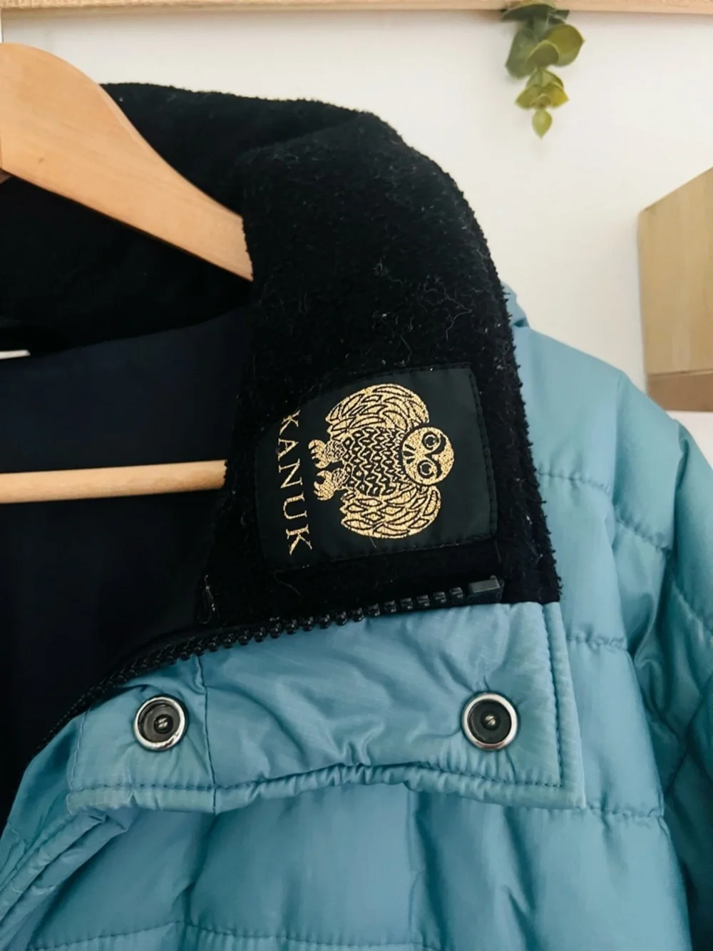 Vintage Kanuk Unisex Puffer Jacket | Size 5 | Teal Blue | Hooded Winter Coat - Picture 13 of 16